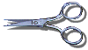 Scissors - Bright Nickel and Stainless Steel.